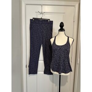 Victoria's Secret 2 Piece Pajama Set Racer Back Top‎ Wide Leg Bottom Size Medium